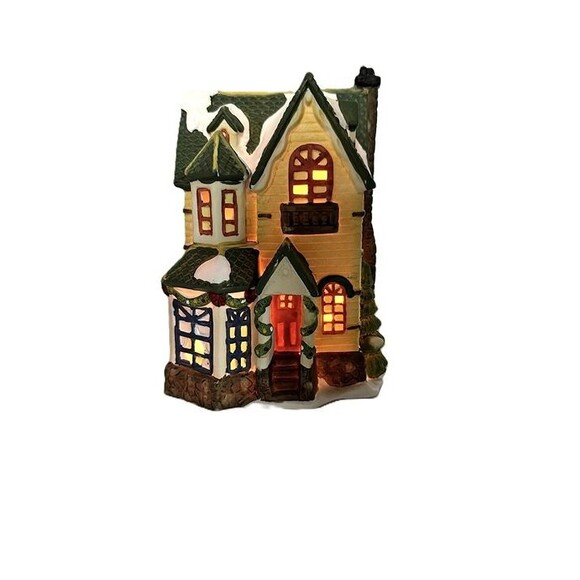 Dickens Collectables Towne Series Lighted House 1996 Design Christmas Village - Picture 3 of 8
